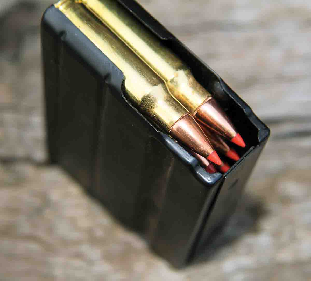 AR-15 rifles limit overall cartridge length (OAL) to 2.26 inches. Patrick’s 6.8 SPC seems to have a tight chamber, preferring OALs closer to 2.25 inches. A full 2.26 inches results in bullets jamming into the lands and difficult extraction.